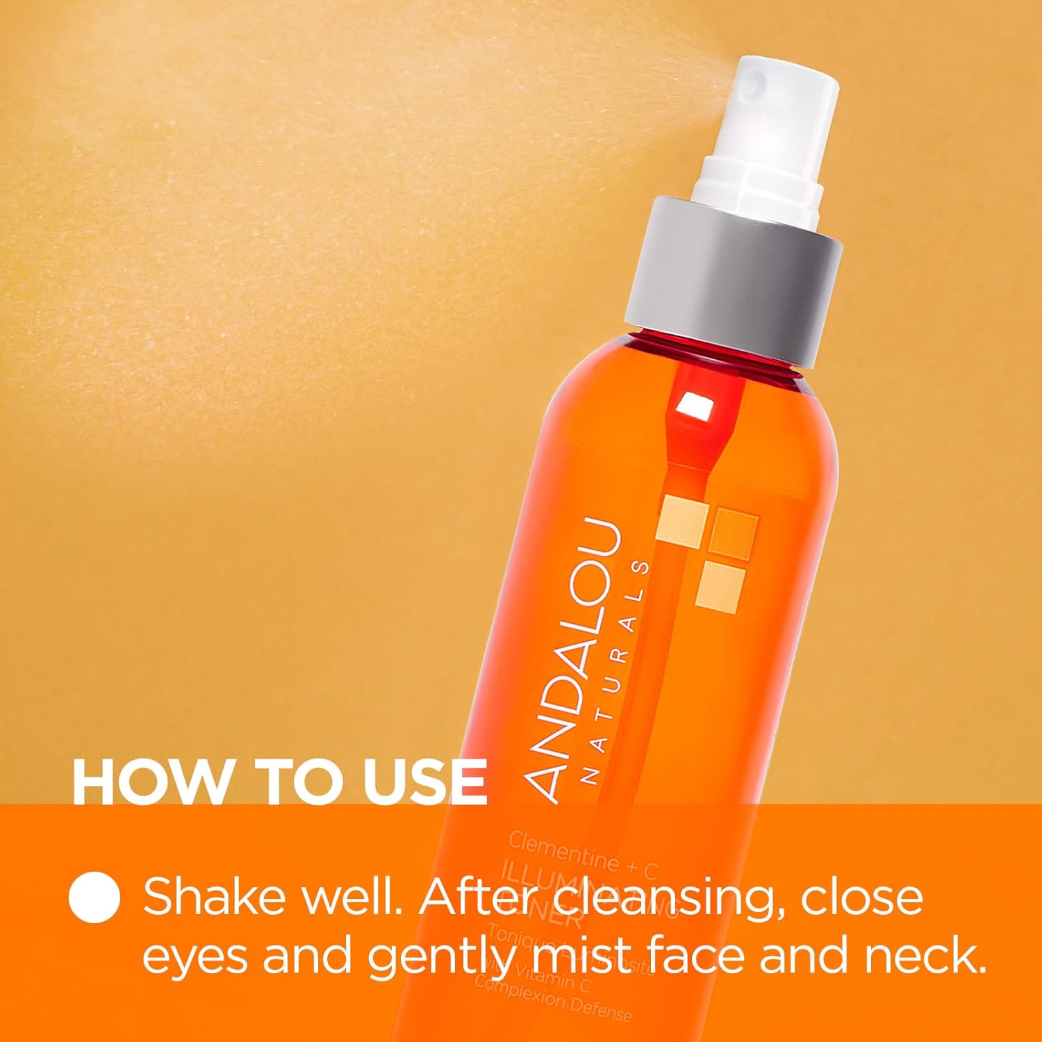 Andalou Naturals Toner Clemntine+C Illuminating, 6 OZ.