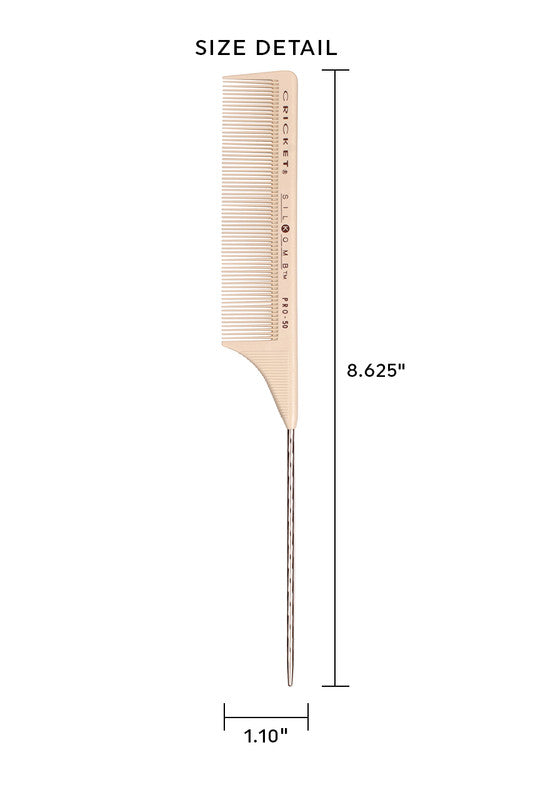 Cricket Silkomb Pro 50 Fine Toothed Rattail Comb
