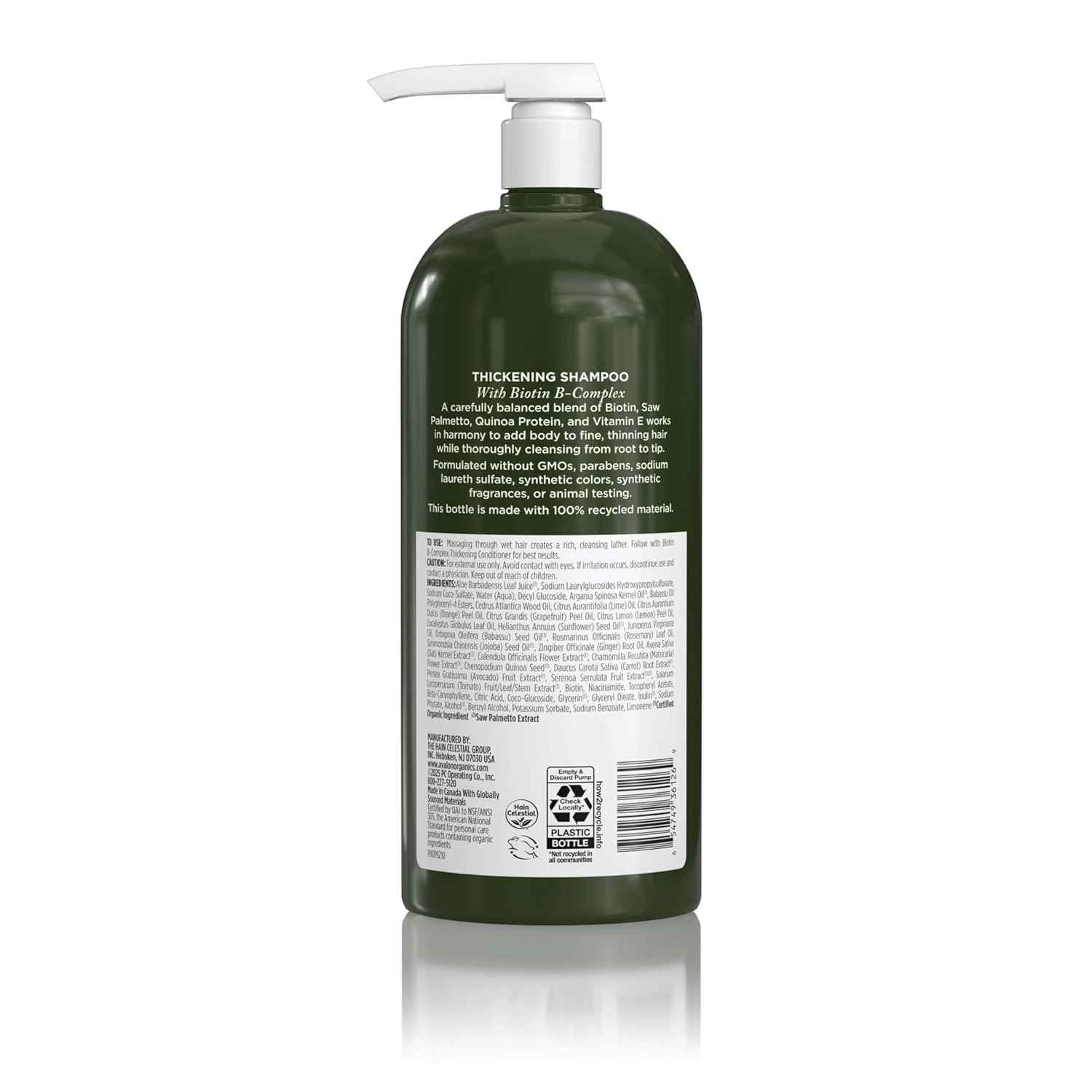 Avalon Organics Therapy Thickening Shampoo, 32 Oz.