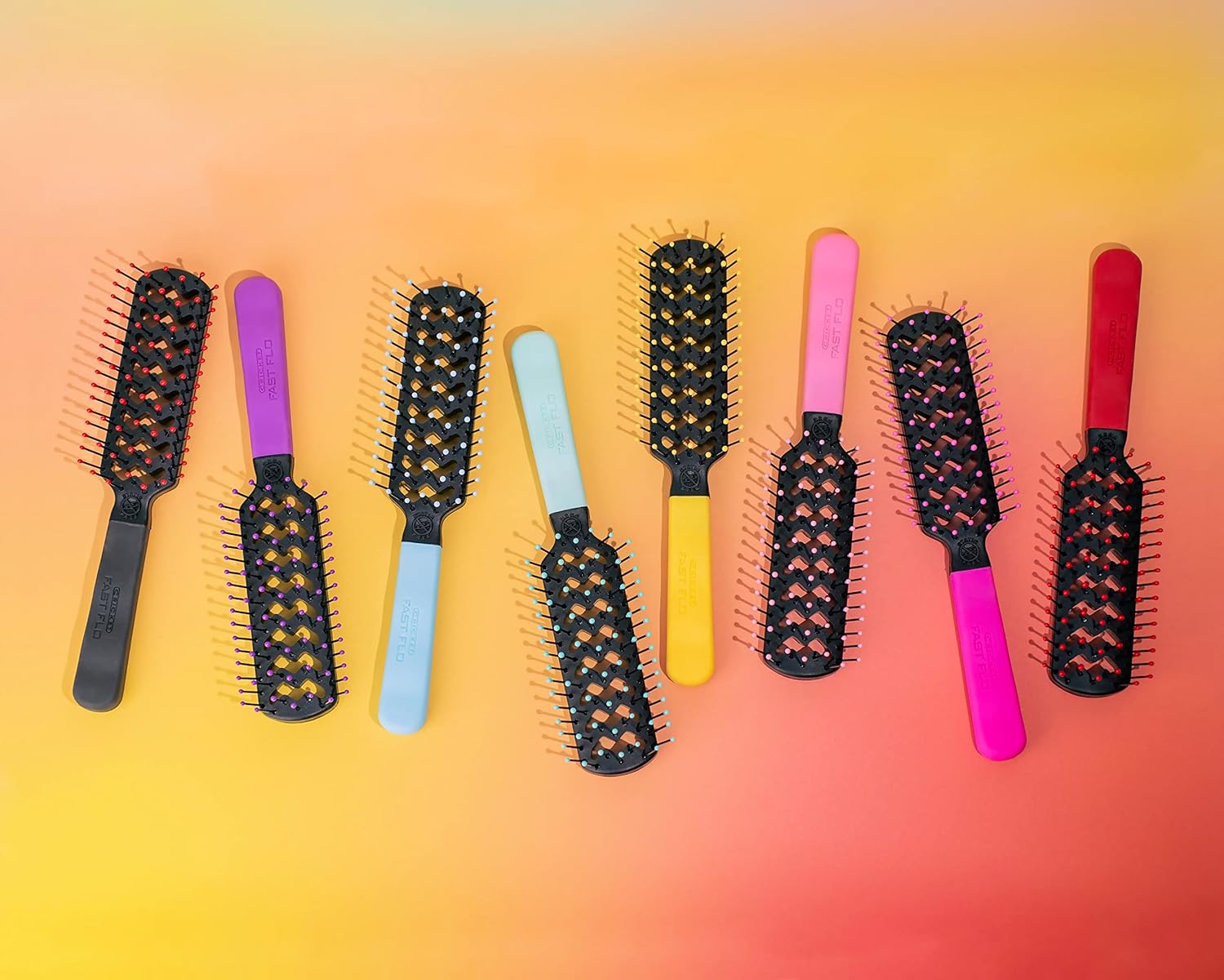 Cricket Static Free Fast Flo Party Pleaser Comb - Yellow