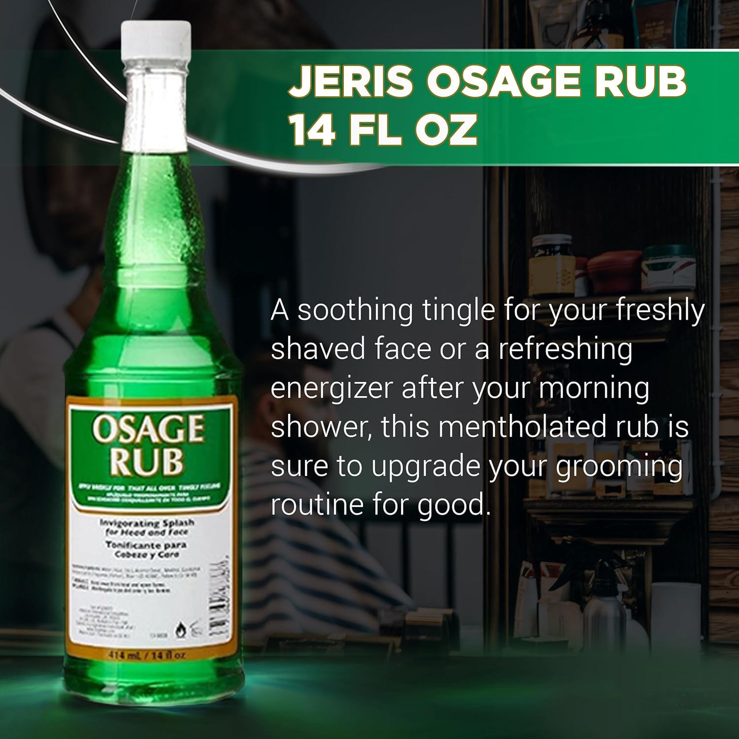 Clubman Jeris Osage Rub Lotion 14 Fl Oz.  For Face and Head