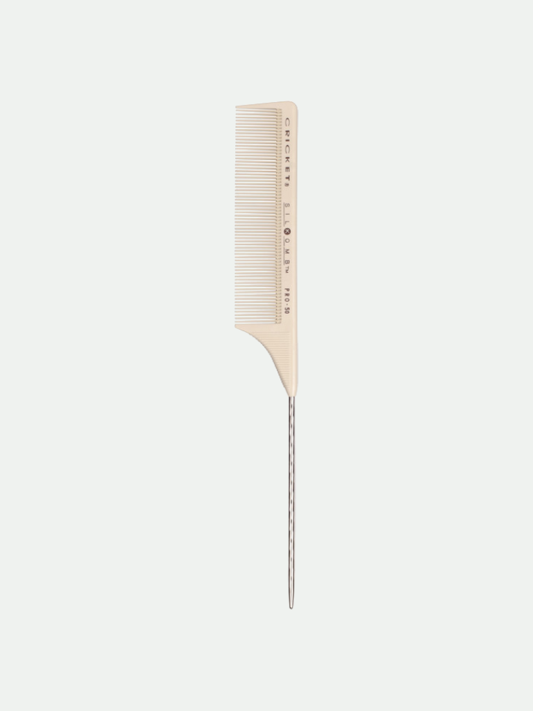 Cricket Pro 50 Silkomb Fine Toothed Rattail Comb