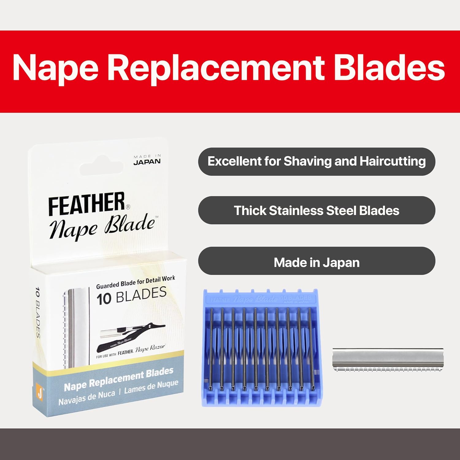 Jatai Feather Nape Blades 10 Blades