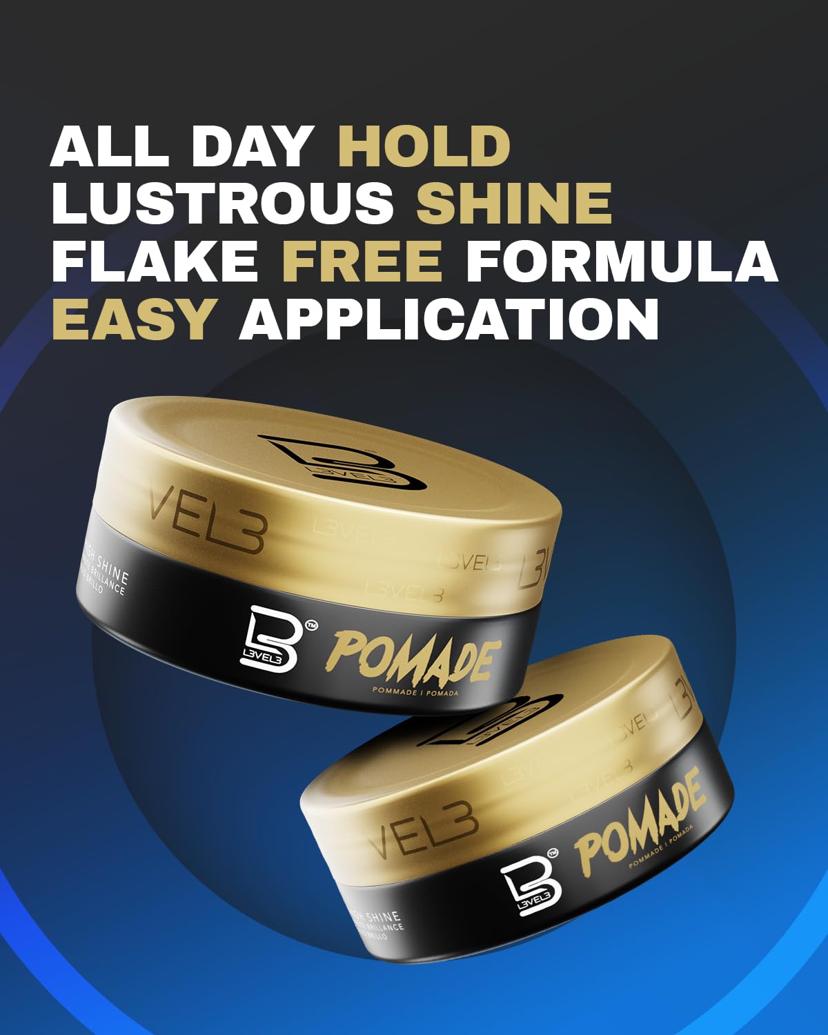 L3VEL3 Pomade Transparent High Shine 5.07 Oz
