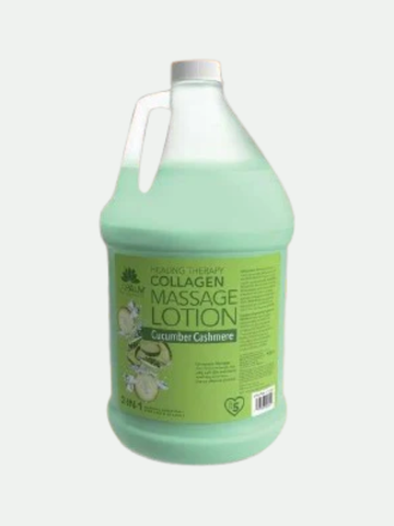 La Palm Healing Therapy Massage Lotion Cucumber Cashmere, 1 Gallon