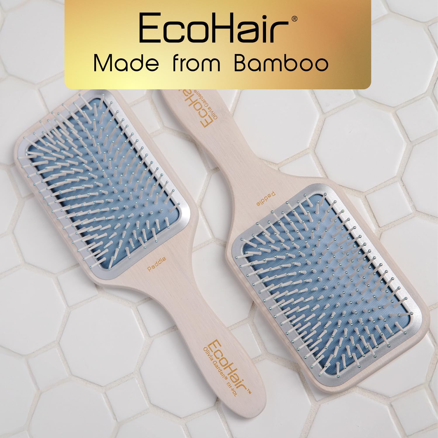 Olivia Garden EcoHair Eco-Friendly Bamboo Paddle Brush