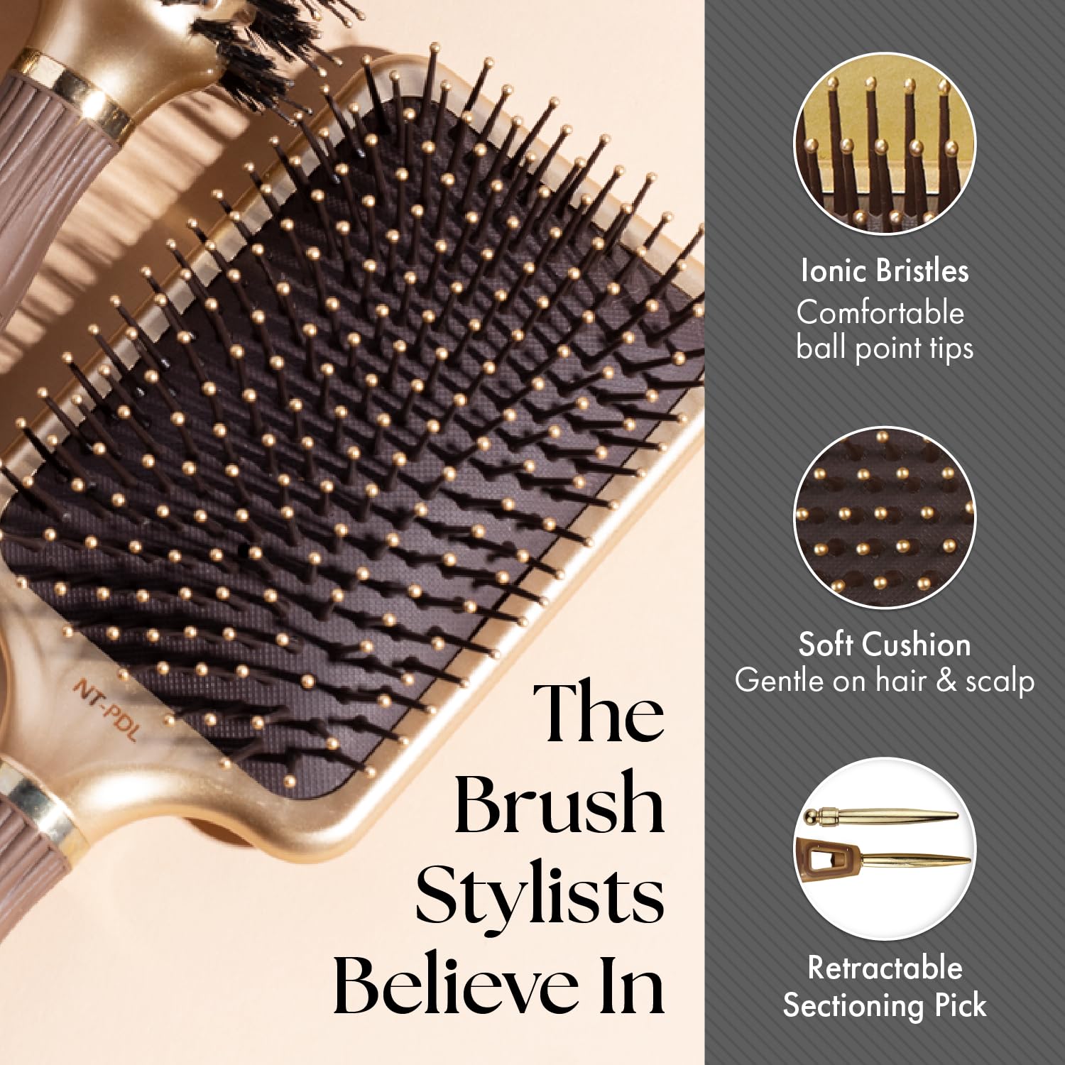 Olivia Garden NanoThermic Ceramic + Ion Large Paddle Brush