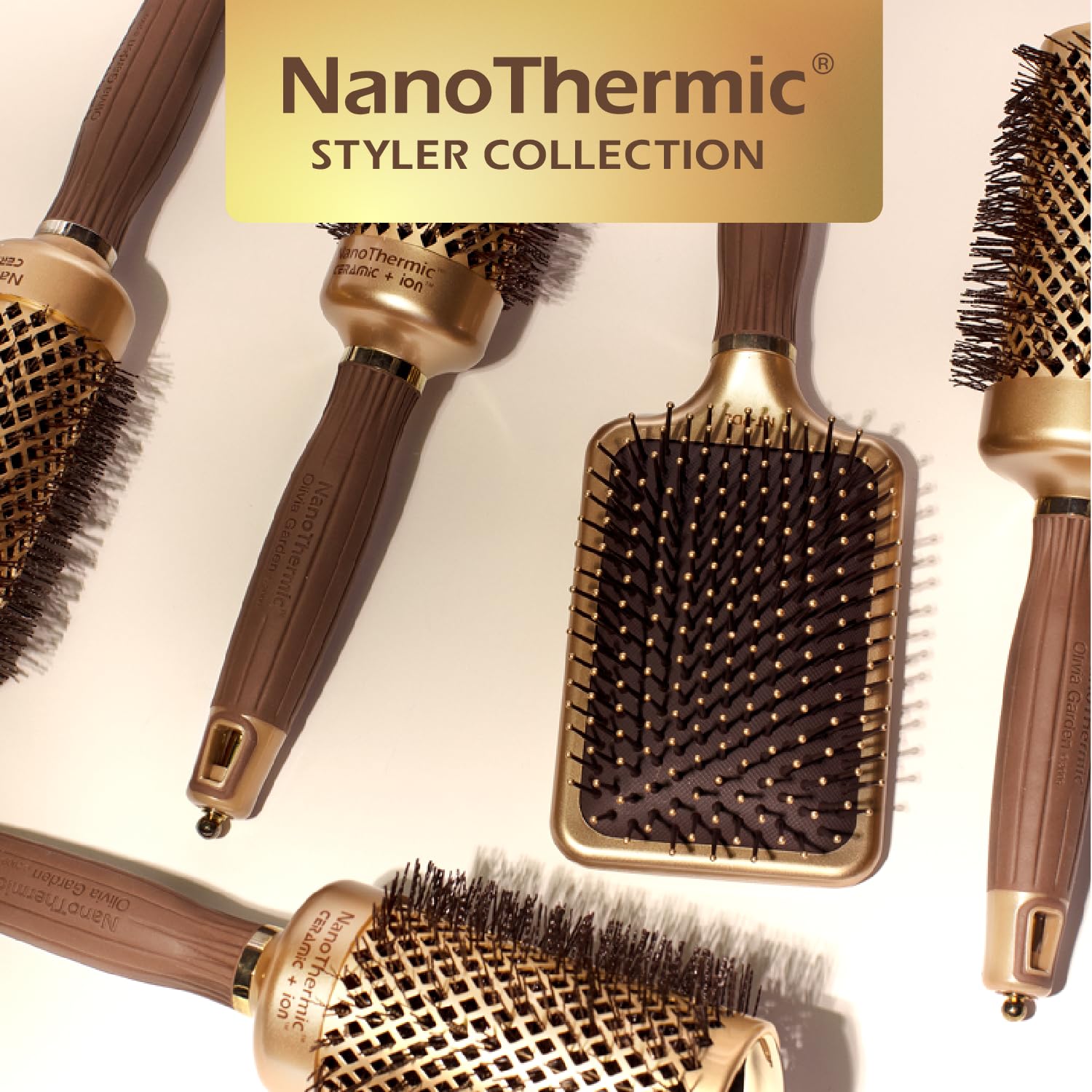 Olivia Garden NanoThermic Ceramic + Ion Large Paddle Brush