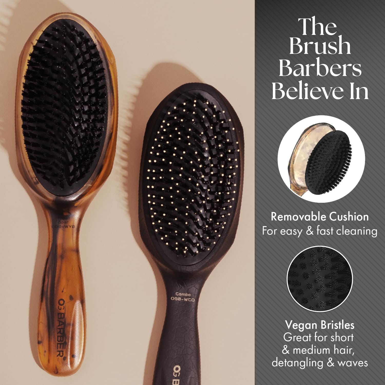Olivia Garden OG Barber Vegan Boar Wave Brush