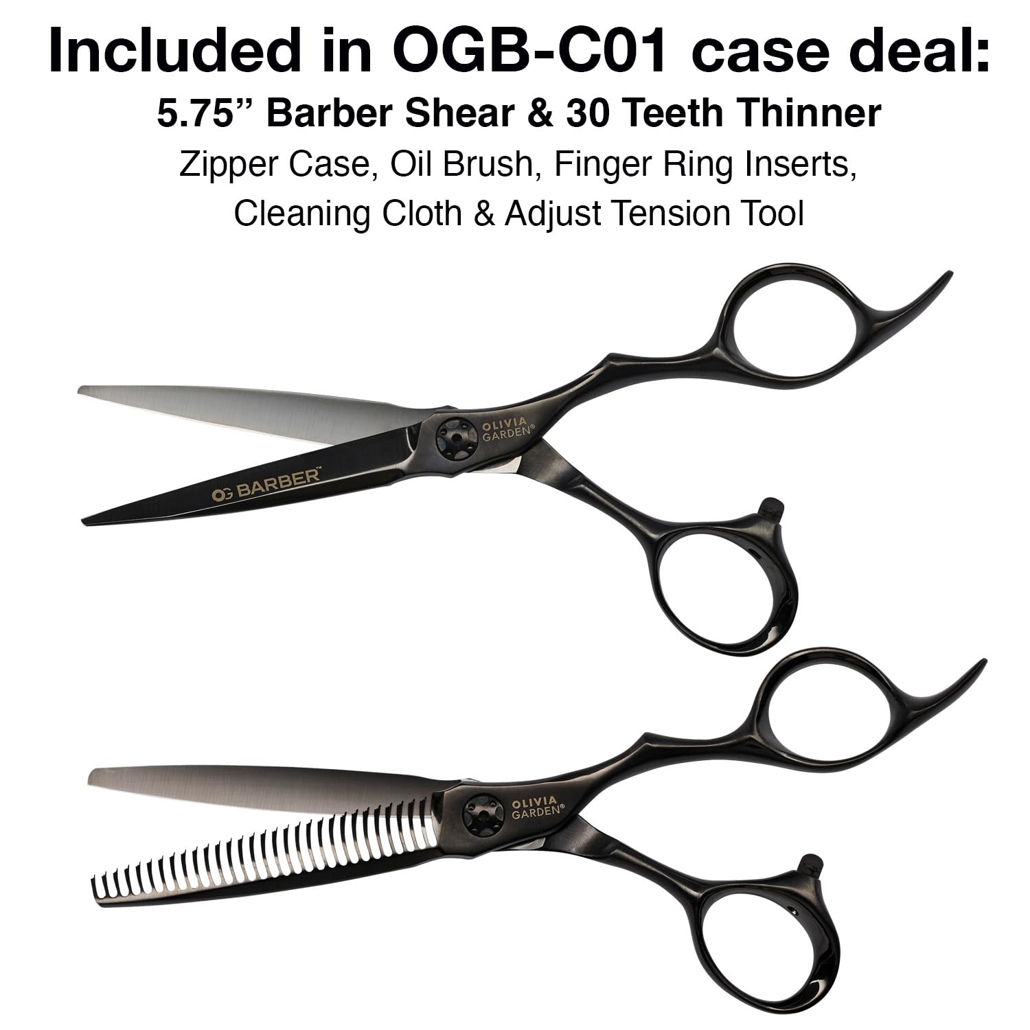 Olivia Garden OG Barber Shear & Thinner Set