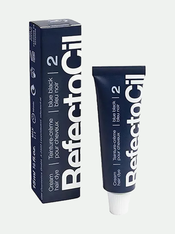 RefectoCil Professional Brow & Lash Tint Blue Black #2, 0.5 Oz