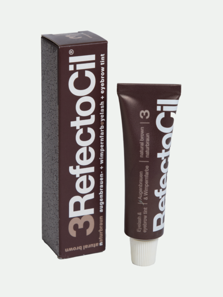 RefectoCil Professional Brow & Lash Tint Natural Brown #3, 0.5 Oz