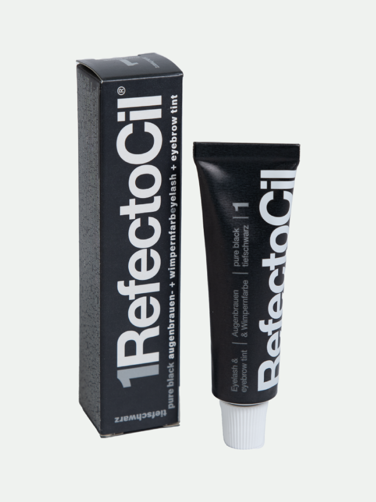 RefectoCil Professional Brow & Lash Tint Pure Black #1, 0.5 Oz