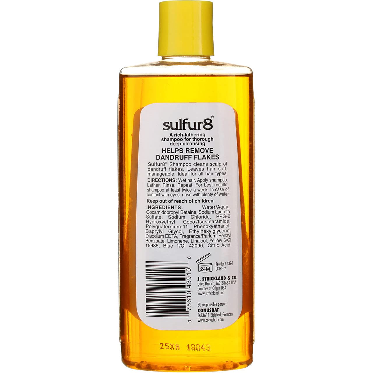 Sulfur8 Deep Cleaning Shampoo Original 7.5 Oz