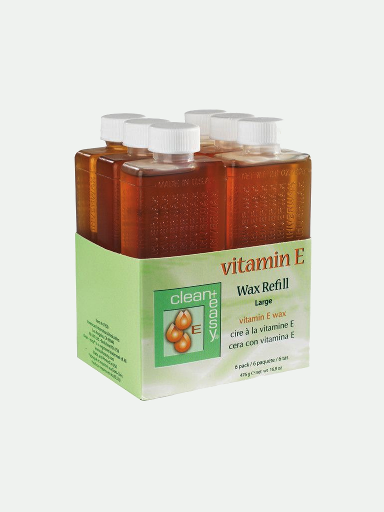 Clean + Easy Vitamin E Large Wax Refill, 6 pk